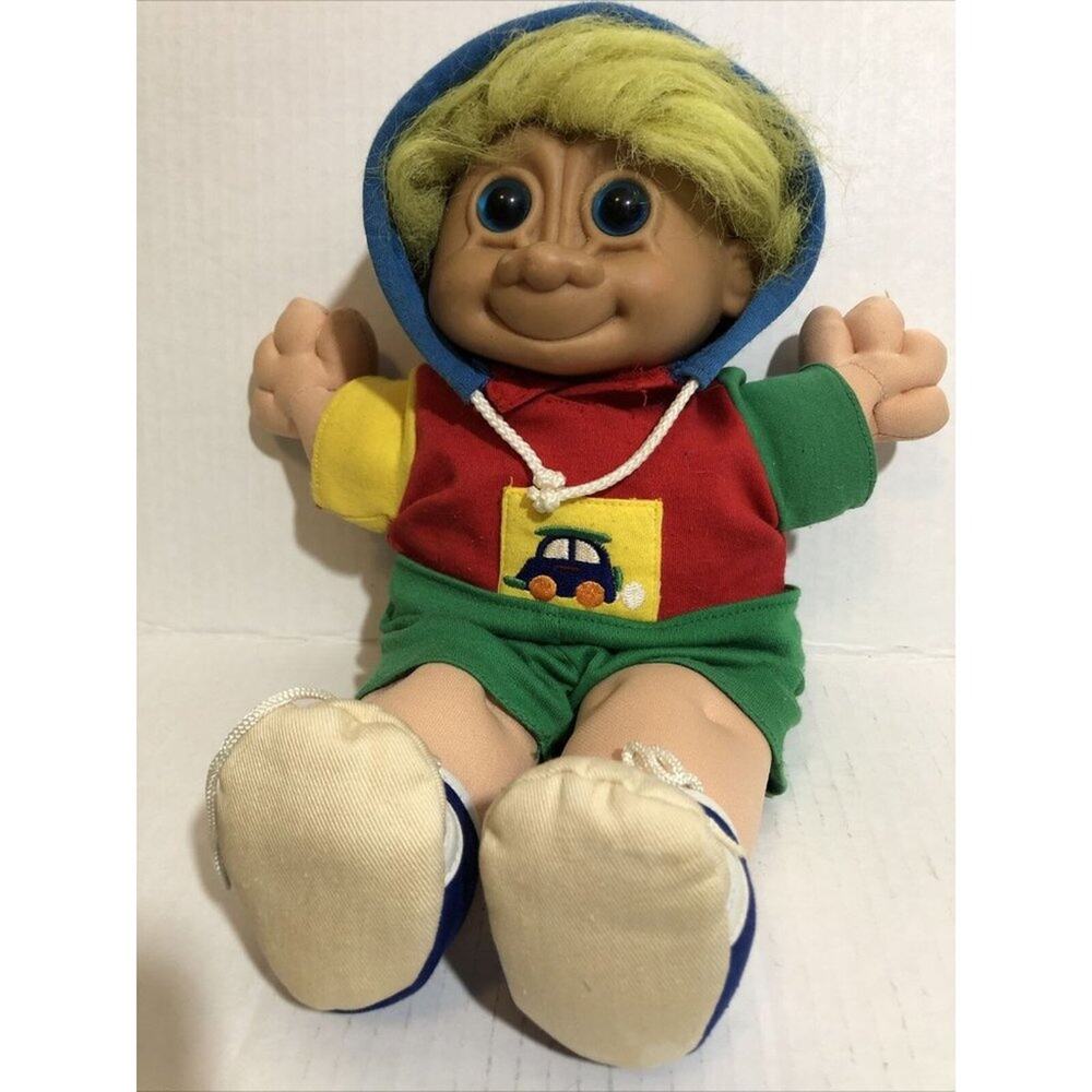 Russ 12" Troll Plush Doll Yellow Hair Blue Eyes To